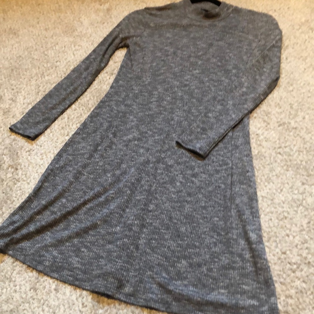 Grey lightweight sweater dress